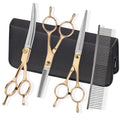 Fcysy Dog Grooming Scissors Kit – 5-Piece Stainless Steel Pet Shears Set